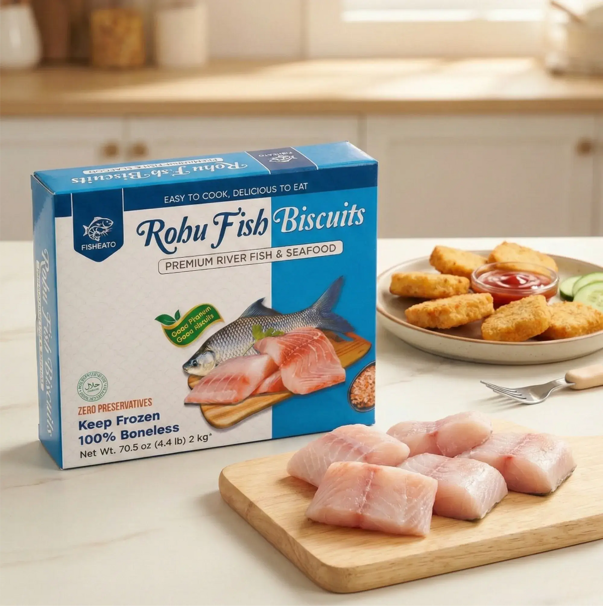 ROHU FISH BISCUITS (2KG)